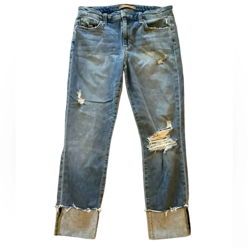 ✨Joes Jeans Womens Cuff Crop Wakley Jeans Distressed✨ - Picture 2 of 7